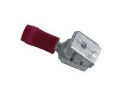 100PK Piggyback: 22-18 AWG, 0.25 inch X 0.032 inch, vinyl, red