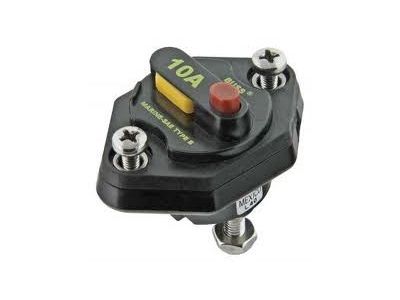 CB255-10 MANUAL TRIP PUSH BUTTON CIRCUIT BREAKER 10A 10 AMP