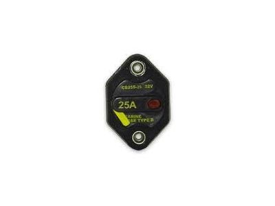 CB255-25 MANUAL TRIP PUSH BUTTON CIRCUIT BREAKER 25A 25 AMP
