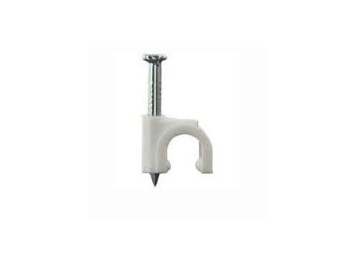 CABLE CLIPS WITH NAIL WHITE PACKAGE OF 100 COAX NAILS RG6 CC-7W