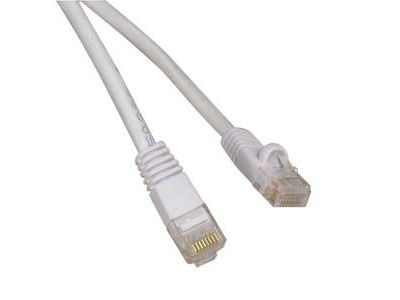 CAT6 CAT5e CABLE 75 ft ETHERNET PATCH CABLE WHITE