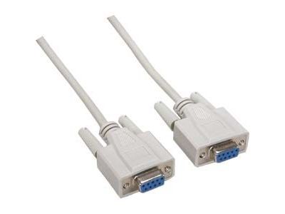 DB9 NULL MODEM CABLE 6 ft FEMALE FEMALE