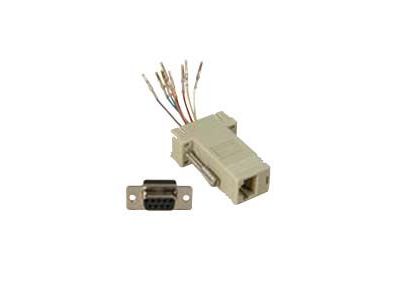 MODULAR ADAPTER DB9 F TO RJ45 TELCO ADAPTER