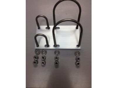 2-1/2 Inch and 1 Inch, ANTENNA U BOLT MAST CLAMP MOUNT U-Bolt Kit,