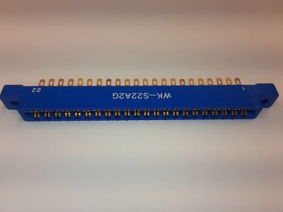 CARD EDGE CONNECTOR 44 Position, .156 inch SOLDER EYELET DOUBLE READOUT