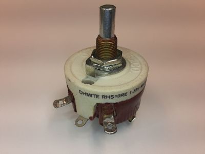 10 OHM 25 WATT OHMITE RHEOSTAT 1.581 AMPS