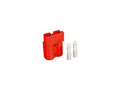 ANDERSON POWER POLE SB50 CONNECTOR RED 50 AMP HOUSING AND TWO 6 AWG CONTACTS SMH