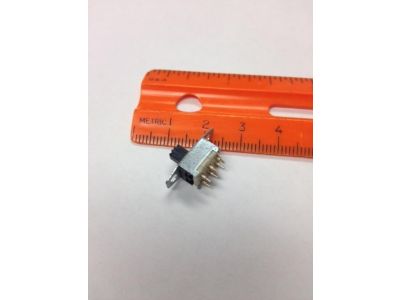 Mini Slide Switch DPDT PC Mount, CW Warm PA, On-On or On-Off, 2 position