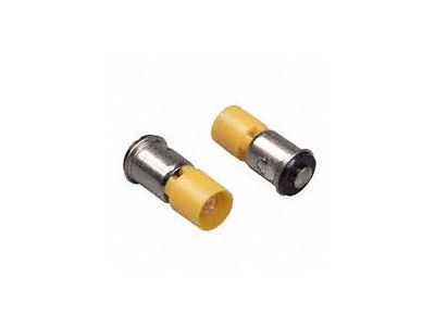 394 YELLOW LED TYPE LAMP 12VDC T-1 3/4 SINGAL CONTACT MIDGET FLANGED 330 382