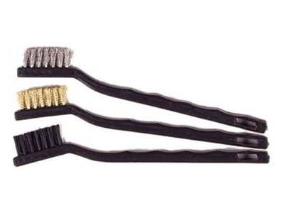 3 PC CLEANING BRUSH SET, Nylon, Brass, Steel