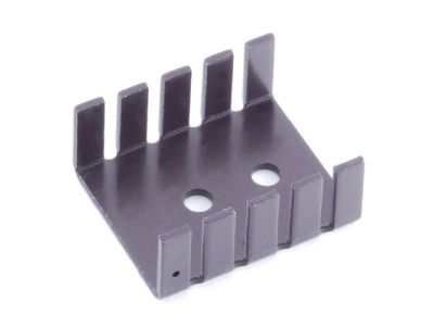 Aluminum Heatsink for TO3P, TO3PBL, TO3PFM, TO3PL, TO3PML, TO3PMLH, TO3PN, TO218, TO127, TO247, TO220, TO202, TO202M, TO202N, TO126, TO126LP, TO126ML Transistor Heat Sink, Measures 30mm x 25mm x 13mm