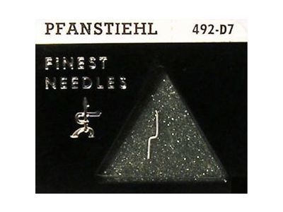 REPLACES THE FOLLOWING NEEDLES: ASTATIC N341-7D, GARRARD GCS-10, GARRARD GCS-10/7D, PFANSTIEHL 492-D7, PFANSTIEHL 492-S7. 841D, GA99XD, PGCS10, USED IN THE FOLLOWING CARTRIDGES: GARRARD GCS-10, GARRARD GCS-10J, GARRARD GCS-10-2