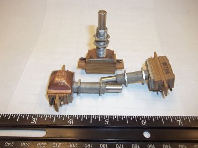 17012 SHAFT 1/4 inch X 1/2 inch ROUND, 1 inch LONG BUSHING, GC 34-078, 2324, 1324 ARROW-H&H 1A 250V 3A 125V ROTARY SWITCH