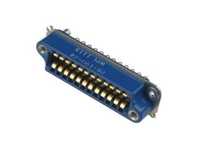 Amphenol Connector, rack and panel, ribbon cont, barrier polar, solder eyes, Centronic