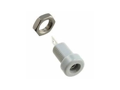 E.F. JOHNSON GREY BANANA JACK PANEL MOUNT