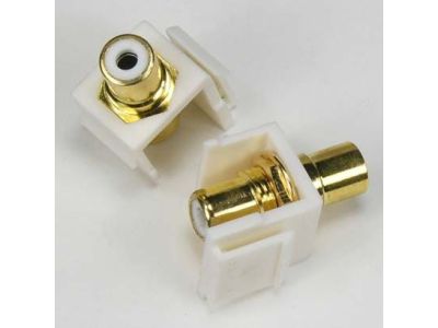 RCA F/F Keystone Module White Insert