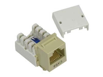 CAT5E CAT6 RJ45 KEYSTONE JACK IVORY