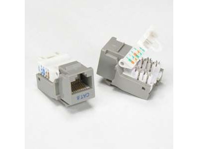 CAT5E CAT6 RJ45 KEYSTONE JACK GRAY