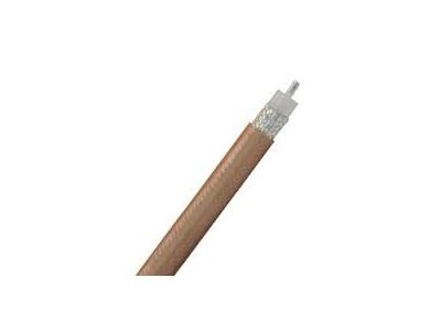 50 OHM COAX, USE LMR400 CONNECTORS 98% SILVER COATED COPPER SHIELD 5000V MAX TEMP RANGE -55C TO +200C