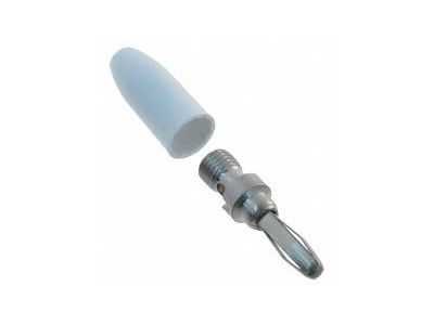 E.F. JOHNSON WHITE BANANA PLUG CABLE END