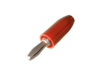 E.F. JOHNSON RED BANANA PLUG CABLE END 274-721