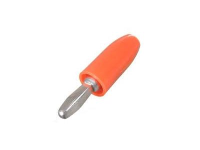 E.F. JOHNSON ORANGE BANANA PLUG CABLE END