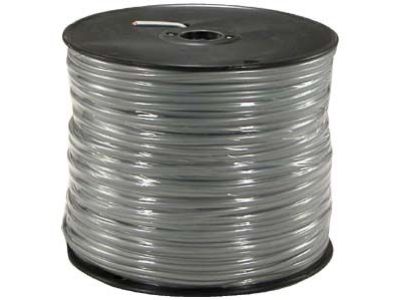 4 CONDUCTOR FLAT TELEPHONE WIRE BULK SILVER SATIN PHONE