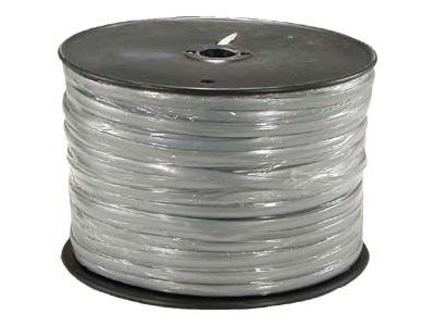 8 CONDUCTOR FLAT TELEPHONE WIRE BULK SILVER SATIN PHONE