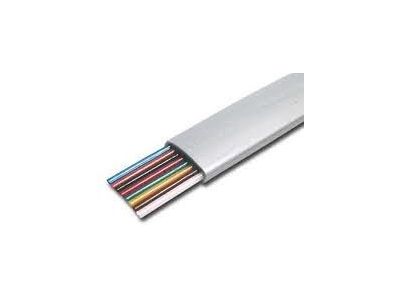 10 CONDUCTOR FLAT TELEPHONE WIRE 500 ft BULK SILVER PHONE