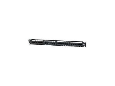 CAT6 CAT5e PATCH PANEL 24 PORT 1U RACKMOUNT 19 Inch