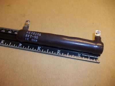 SURPLUS 1000 Ohm 1K OHM 50 Watt ADJUSTABLE Power Resistor, 4 inch x 5/8 inch HE10206 AVT-50