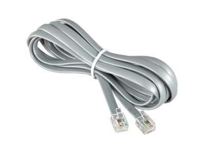 RJ12 6C FLAT MODULAR TELEPHONE PHONE CORD 14 ft