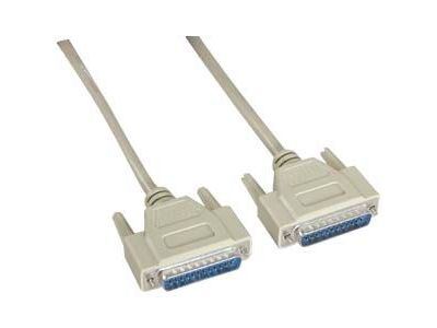 DB25 MALE / MALE SERIAL CABLE 25 ft