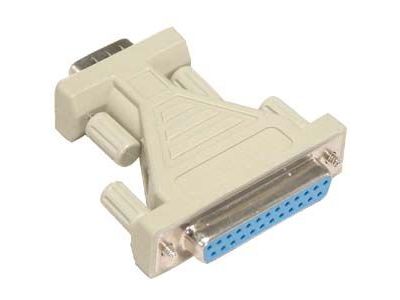 DB9 MALE / DB25 FEMALE SERIAL PORT ADAPTER DB9M TO DB25F