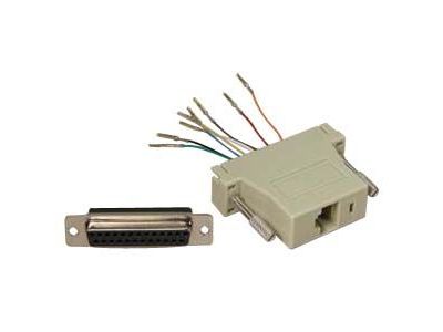 MODULAR ADAPTER DB25 F TO RJ45 TELCO ADAPTER