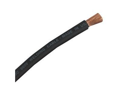 2GA POWER WELDING CABLE BLACK STRANDED 600V / 221Degrees