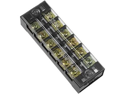 6 COVERED BARRIER TERMINAL BLOCK STRIP