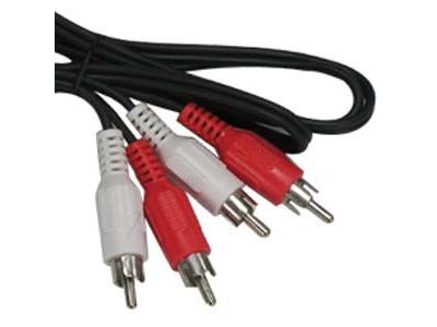 DUAL RCA M / M AUDIO CABLE 12 ft