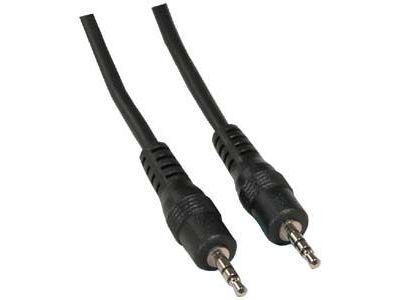 2.5MM STEREO M / M CABLE 6 ft