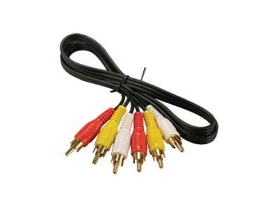 AUDIO & VIDEO RCA M / M x 3 CABLE 12 ft