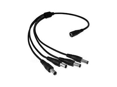 1 TO 4 CAMERA POWER SPLITTER 2.1mm Jack to 2.1mm Plugs