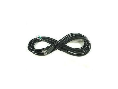 AC POWER CORD PIGTAIL 12/3 BLK 6 ft NEMA 5-15P PLUG TO STRIPPED ENDS, Pigtail