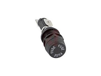 PANEL MOUNT FUSE HOLDER for AGC, 3AG, 3AB fuses 1/4 x 1-1/4 Inch Fuses , .250 PUSH ON TERMINALS HTB-26I-R, 15A / 250V 342828 270-364