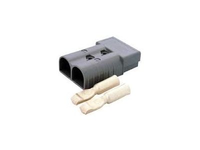 ANDERSON POWER POLE SB50 CONNECTOR GRAY 50 AMP 6 AWG HOUSING AND 2 CONTACTS 6319-P SMH