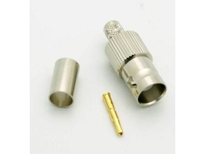 BNC FEMALE 3 PIECE CRIMP RG58