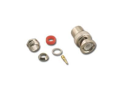BNC MALE 6 PIECE SOLDER CLAMP TYPE RG58