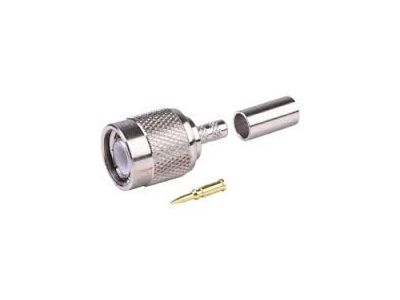 TNC MALE 3 PIECE CRIMP RG59 RG62