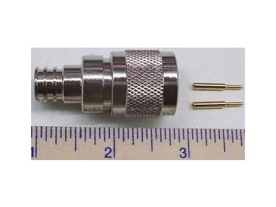 TWIN AX MALE CRIMP PVC