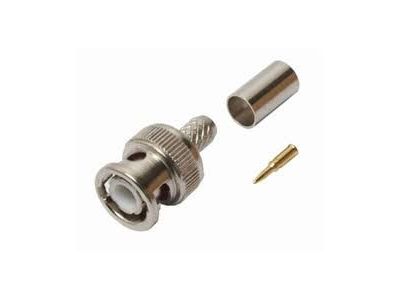 BNC MALE 3 PIECE CRIMP RG58 RG141 Amphenol 112116 LMR195