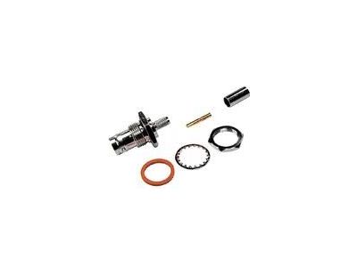 BNC FEMALE PANEL CHASSIS MOUNT 3 PIECE CRIMP RG59